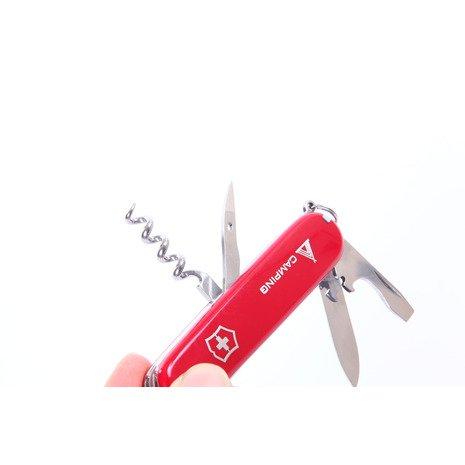 Victorinox Camper Red Knife Outdoor Camping Saw with Small Flathead Screwdriver Swiss Made with 13 Functions and Knife Multi-Tool [] 1.3613
