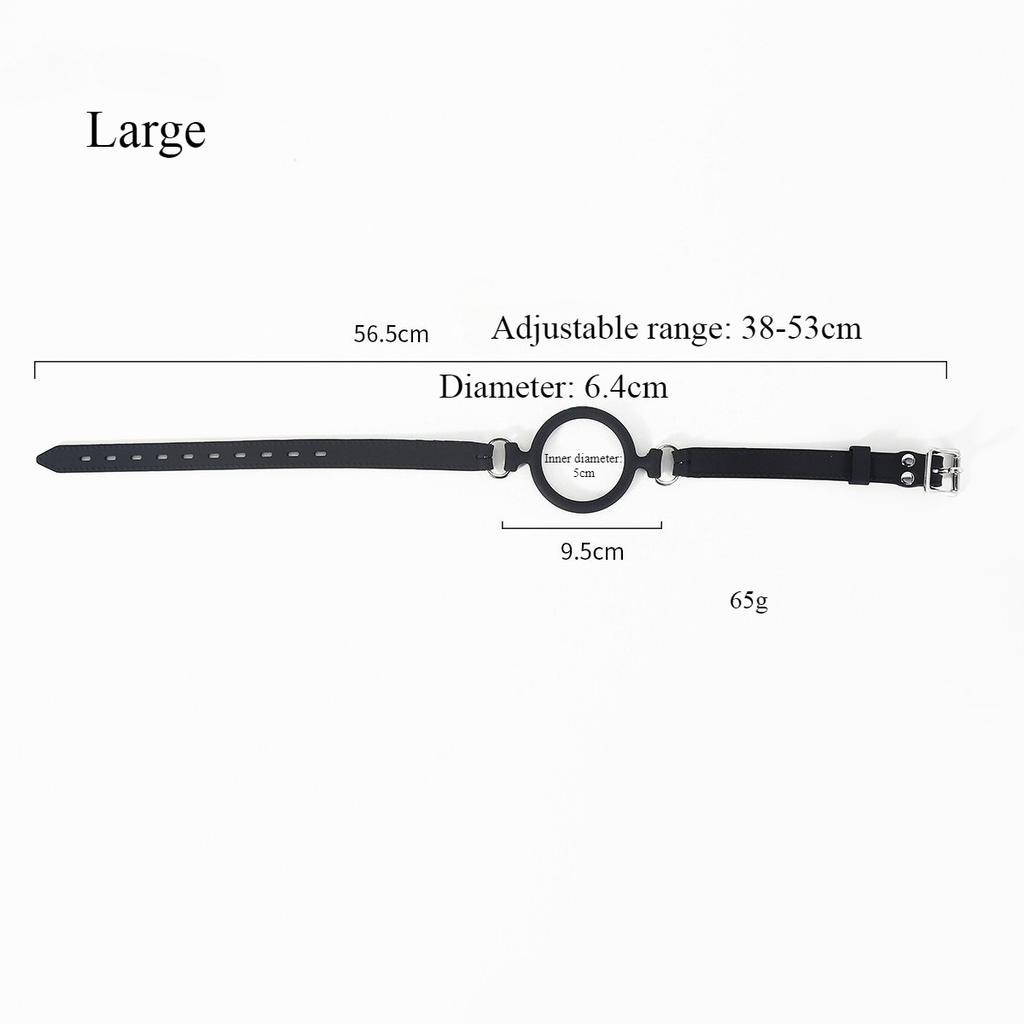 2 Sizes Full Silicone O Ring Gag Strap,Open Mouth Gag,Fetish Oral Fixation BDSM Sex Slave Bondage SM Couples Women Flirt Tools
