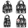A-Ayliva Cool Singer Handwritten Signature Poster Insulated Lunch Bag for Kids School Cooler Thermal Food Box Tote Lunch Boxes