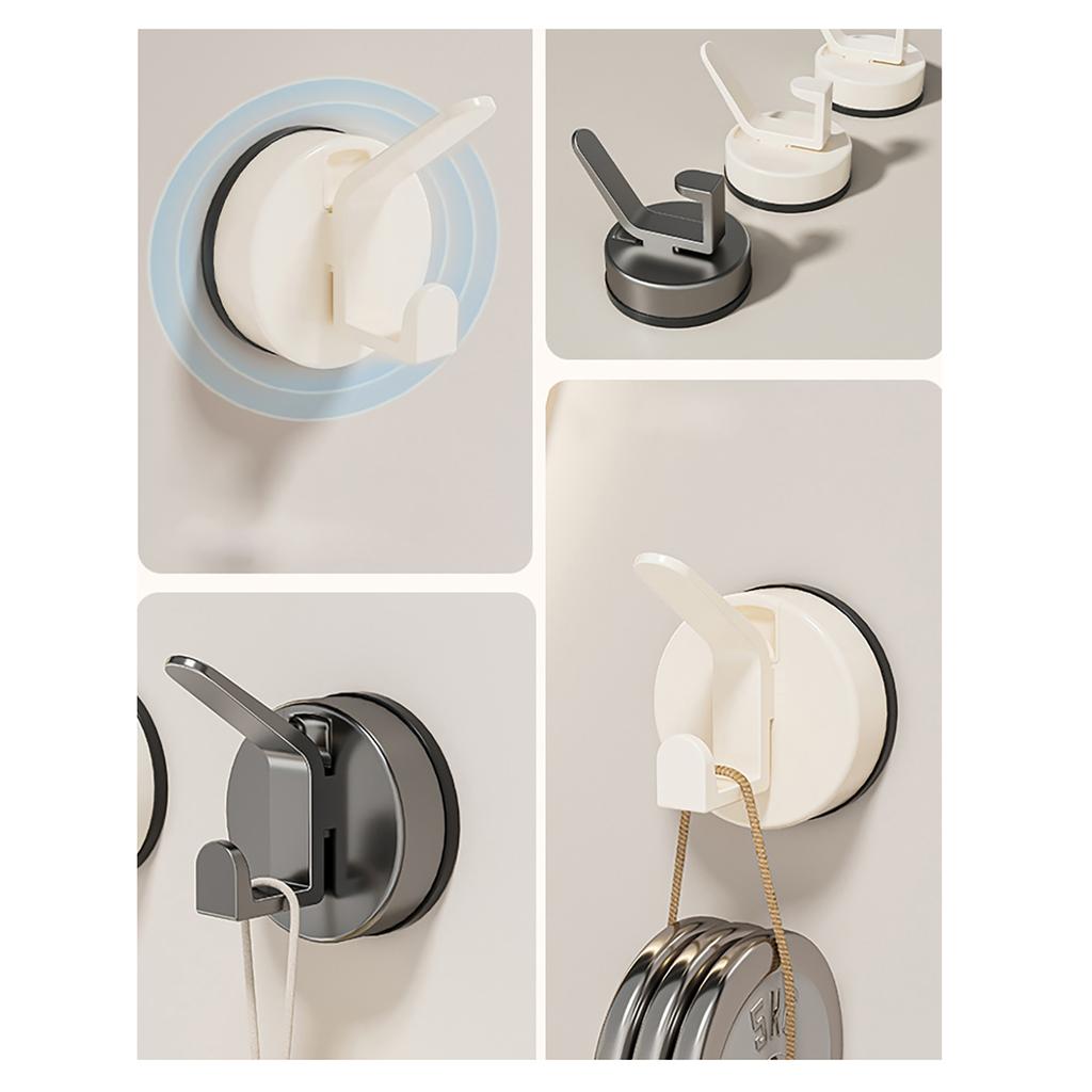 3pcs Suction Wall Hooks Heavy Duty Suction Hook Reusable Not Damage Wall Hook Set Long Service Hold for Towels & Clothes
