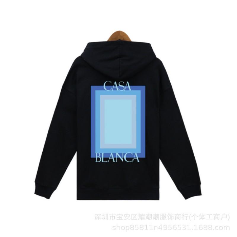 Casablanca Street Limited Winter Hoodie Men Women Printed Loose Fit