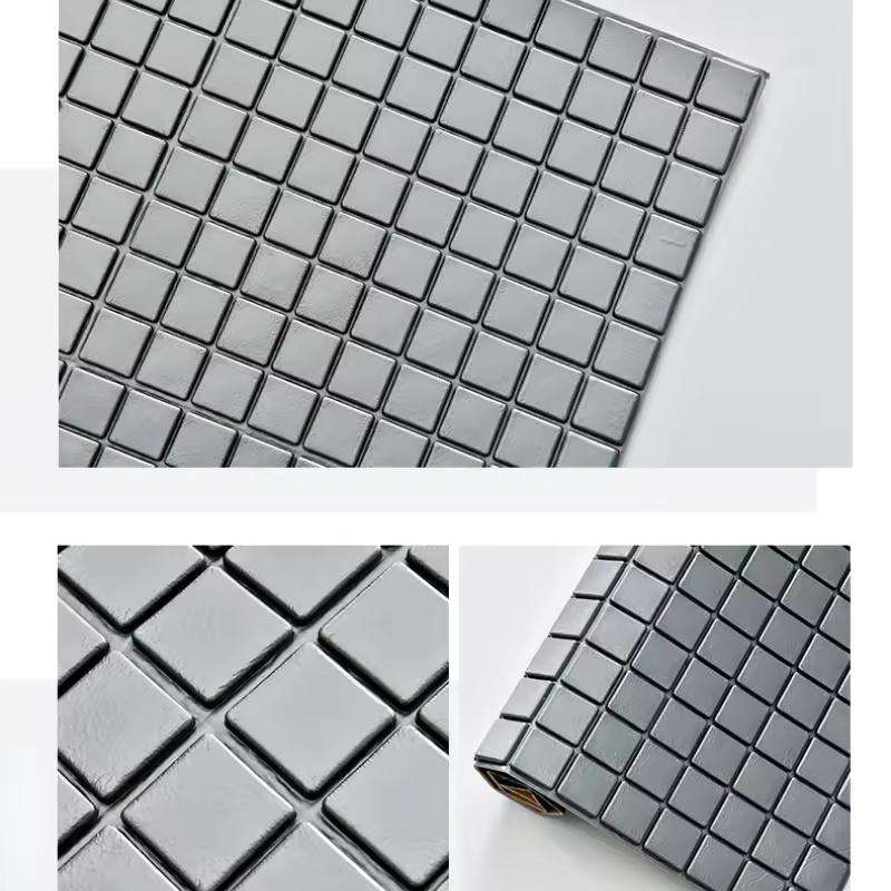 3D Self-adhesive Wall Sticker Mosaic Living Room Kitchen Foam Anti-collision Waterproof Moisture-proof Toilet Wallpaper