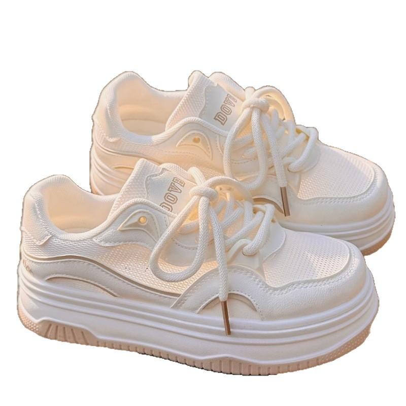 Platform white shoes women's summer sports shoes mesh breathable casual shoes children