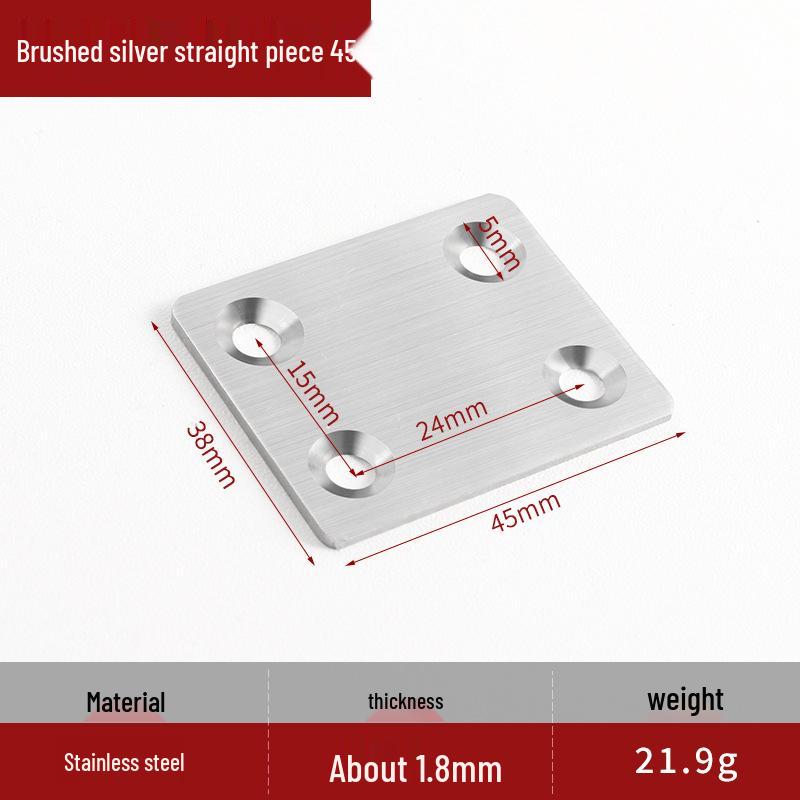 Thickened Stainless Steel 90° L-Shaped Angle Bracket for Shelf and Furniture Support