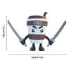 Creative Articulated Figure Tungtungtung Sahur 3D Printing Wood Stick Man Figurine Desktop Arm Movable Action Figure Collectible