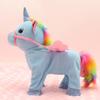 Електрична плюшева іграшка-літаючий кінь Yousheng з мотузкою, що співає та ходить. Плюшевий кінь для малюків, хлопчиків, дівчаток. Інтерактивна симуляційна м'яка іграшка-тварина