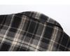 Trendy Korean Retro Plaid Plus Size Lapel Short Sleeve Shirt