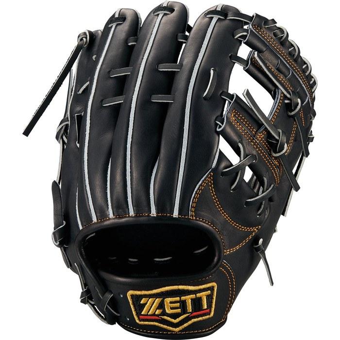 ZETT Hard Baseball Glove Prostatus Second/Short Right Hand Black(1900) Size: 4 Made in Japan BPROG565