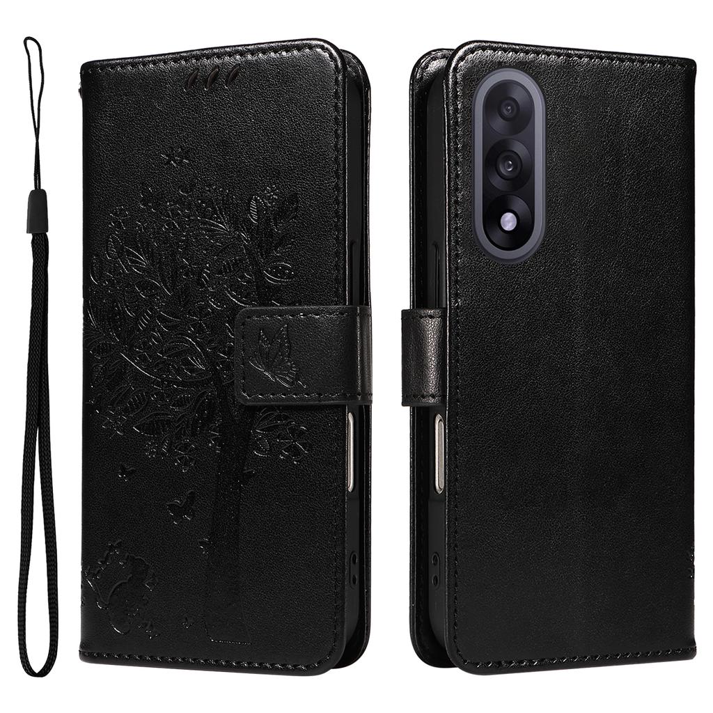 For OnePlus Nord 5 5G/OnePlus Ace 5 Ultra 5G Phone Case with Stand Cat Tree Pattern Leather Wallet Mobile Cover