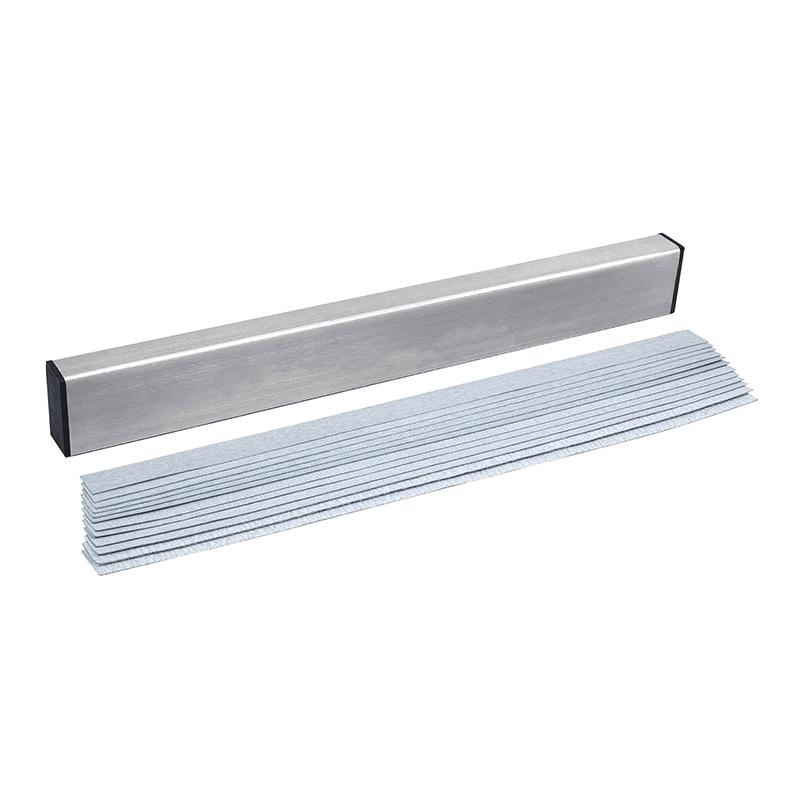 1Set Guitars Neck Fret Beam Leveling Bars Luthier Tools With 6Pcs Sandpaper Silver Aluminum Musical Instruments Accessories