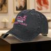 Pink Ribbon Printed Baseball Cap for Chemotherapy Hair Loss Stylish Retro Unisex Cap for Outings Camping Cycling Fitness
