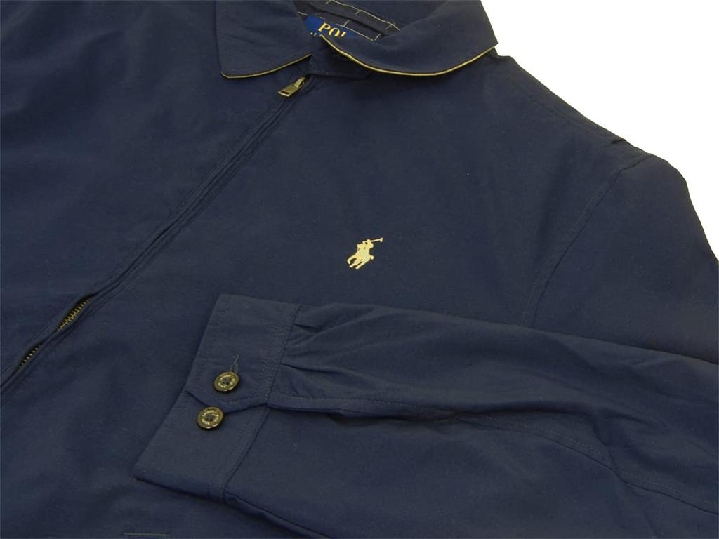 POLO RALPH LAUREN Windbreaker Swing Top Solid Color with Size Navy Men's Jacket, One-Pointed Design, XXL, (Product Number 0101004)