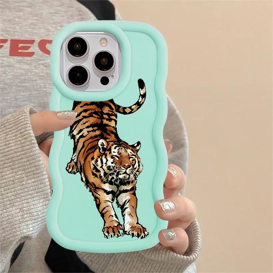 Cool Horse Tiger Soft Phone Cover Case for iPhone 14 15 Plus 8 XR 12 13 16 Pro Max 17 Air 11