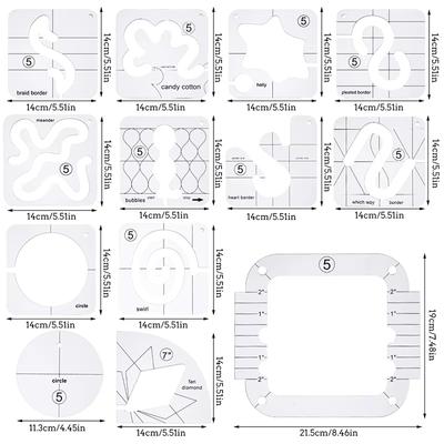 Fenrry Multifunction Openwork Ruler French Curve Sewing Ruler Measure Tailor Ruler Making Clothing Patchwork Ruler Fabric Tools