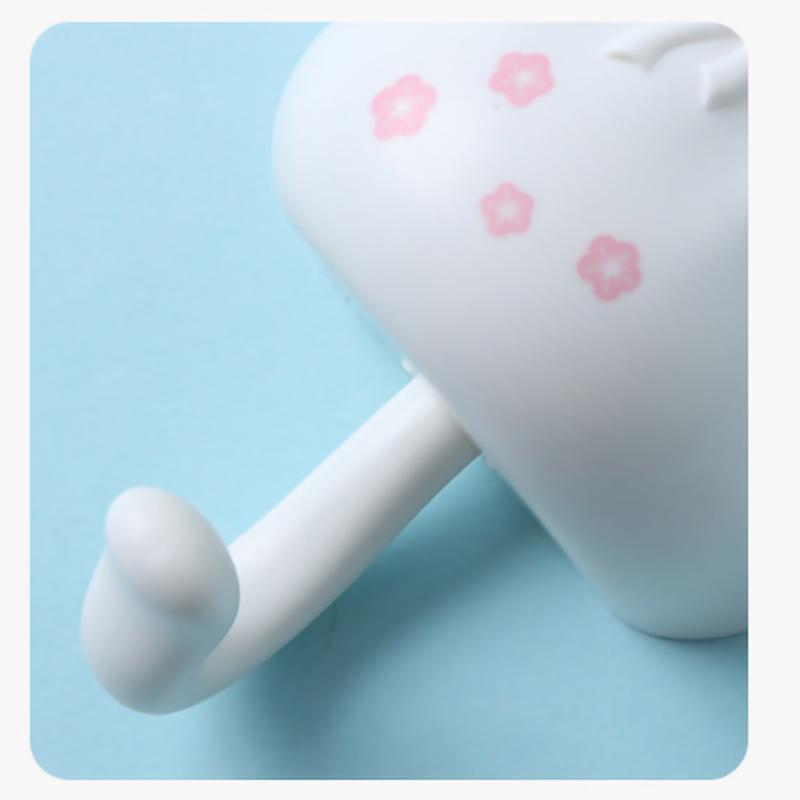 

Милий Настінний Гачок для Одягу Форми Кішки Щасливий Мішок Без Свердління Самоклеючий Декоративний Гачок для Підвішування білий