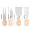 4PCS/Set Stainless Steel Cheese Knives Wood Handle Cheese Cutting Knife Cutter Set Kitchen Tools