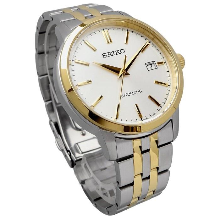 Seiko SRPH92 Automatic Men's Watch, Silver & Gold Tone