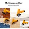 Cordless Electric Fabric Scissors 4 Speed Adjustable Rechargeable Rotary Cardboard Cutter with Safety Lock LED Light