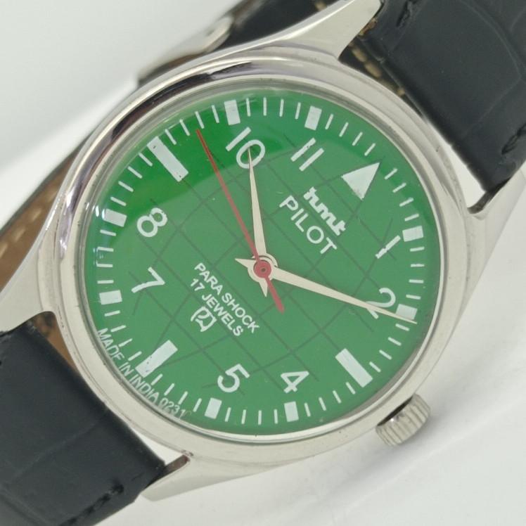 

USED HMT PILOT INDIAN MENS MECHANICAL WATCH a415097-1 Sku010-a415097