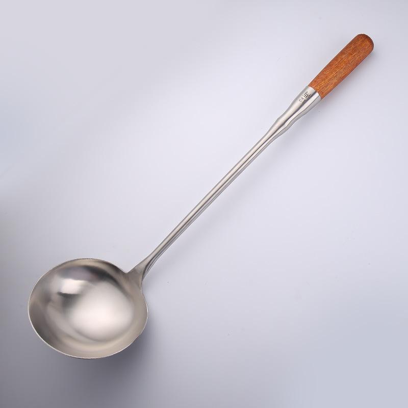 Stainless Steel Extended and Thickened Stir-frying Spoons, Large Spatulas, Rice Spoons, Strainers, and Kitchen-specific Serving Spoons