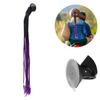 Tranças de Cabelo Punk para Capacete de Moto com Ventosa Decoração de Cabelo para Capacete de Moto(2 #)