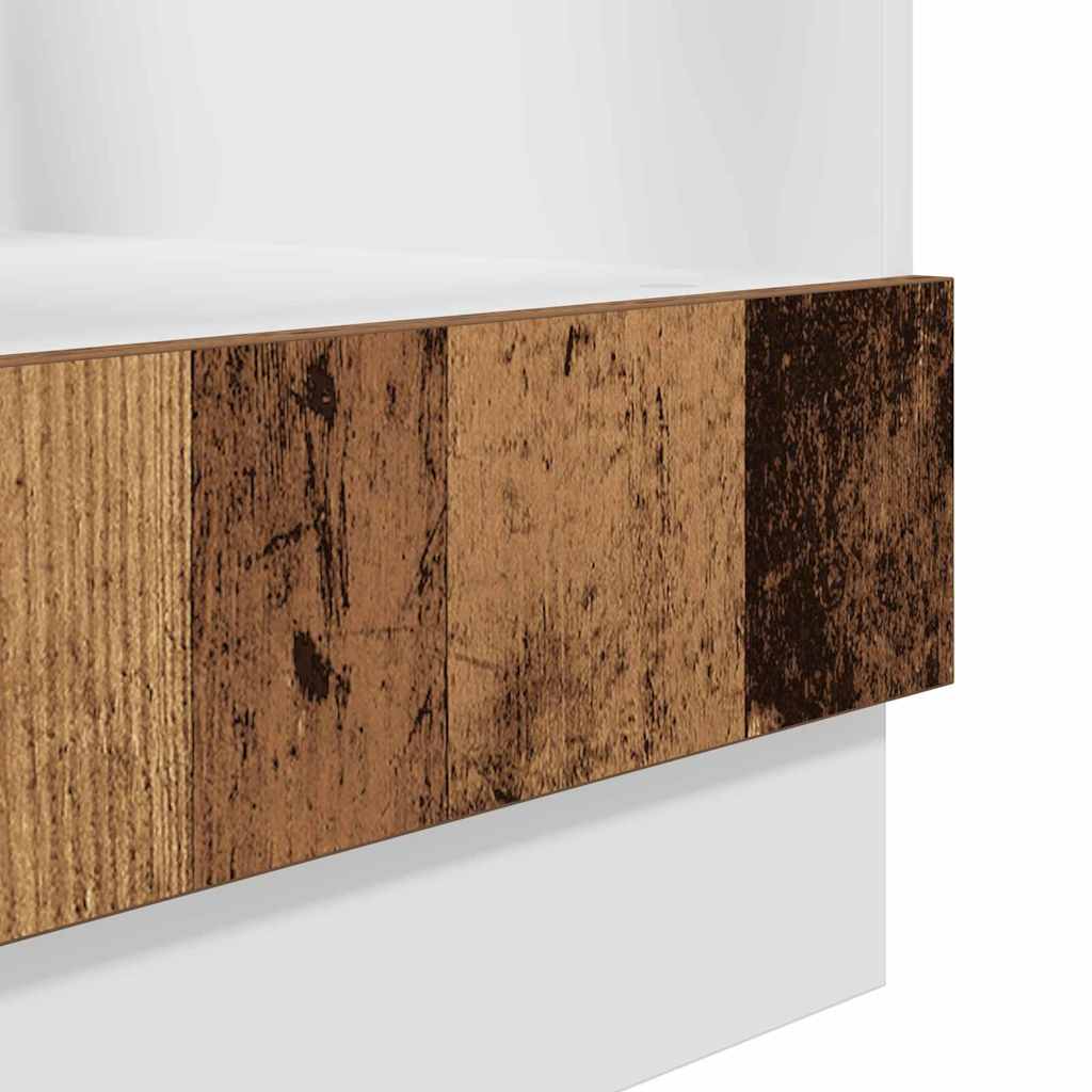 Hanging Cabinet Reclaimed Wood Look 60 X 46 X 81.5 Cm Engineered Wood