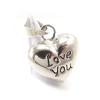 Les Trésors De Lily [C7517] - Silver Pendant 'Love You'