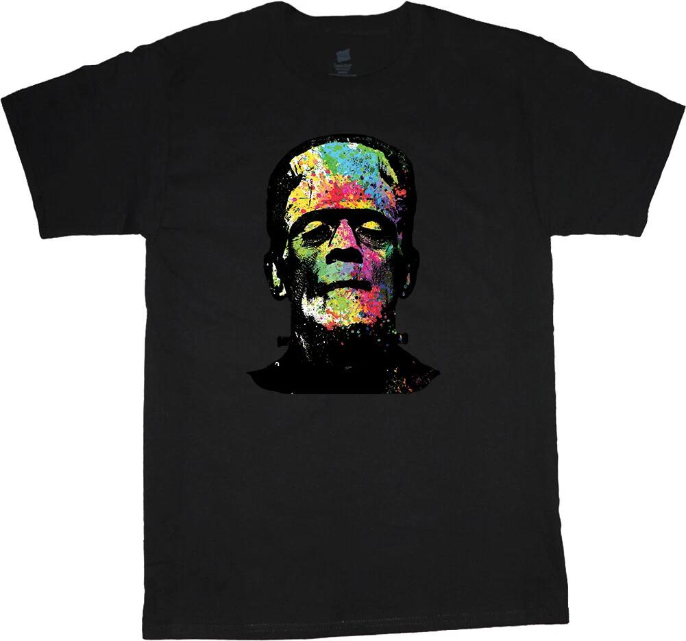 Frankenstein T-shirt Mens Halloween Shirts Monster Horror Movie Mens Graphic Tee XS