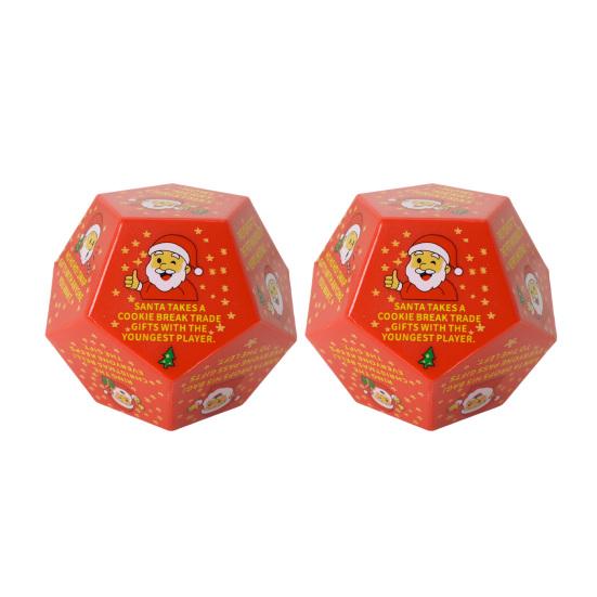 Christmas Santa Swap Gift Exchange Dice 3 x 3in Exchange Gifts Family Game Dice Christmas Stocking Stuffers for Xmas Party Family Night Holiday