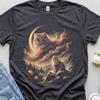 Are Cat Howling To The Moon Vintage Tee, Spirit Animal Totem, Full Moon Graphic (S-5XL, 100% Cotton, Unisex Fit)