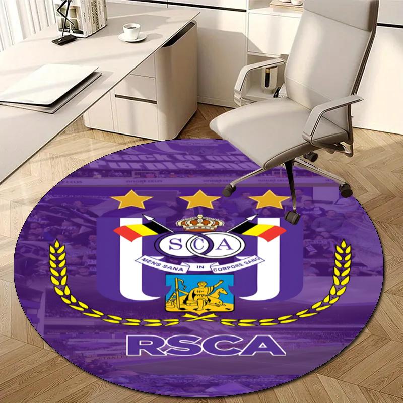 Personalized Anderlecht Round Chair Office Rug - Perfect for Mat, Office Chair & More - Ideal Gift for Birthdays and Holidays