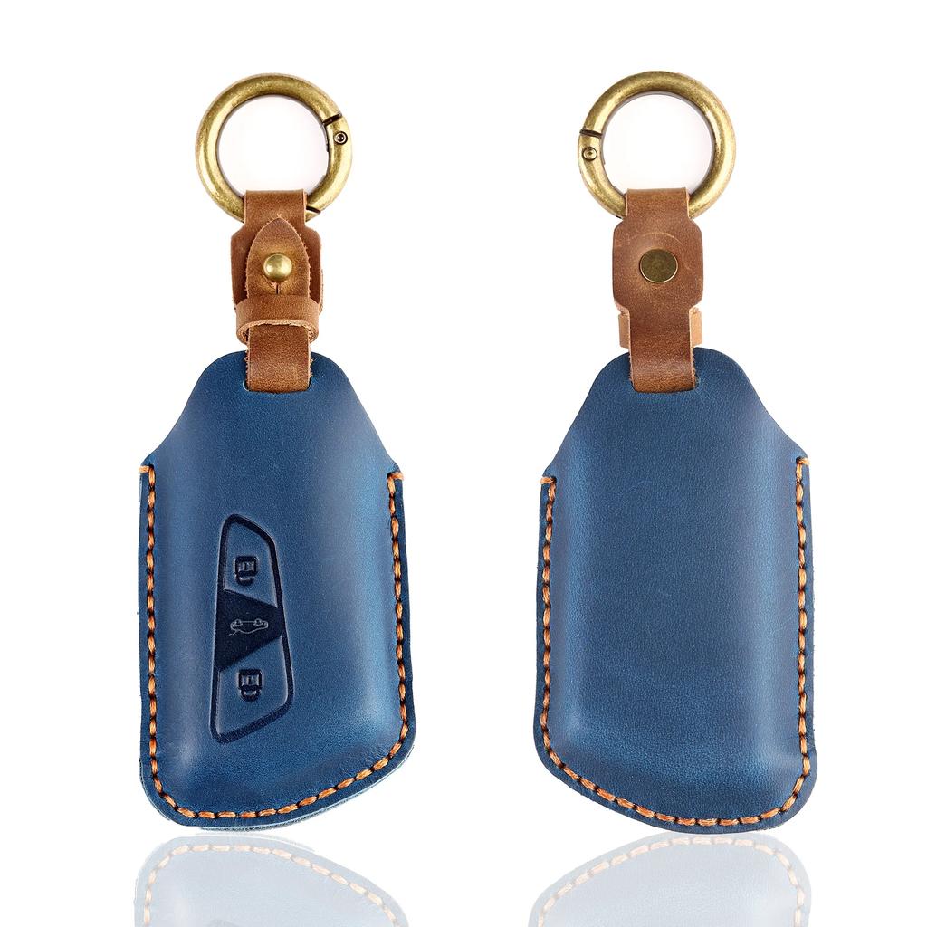 Leather Car Key Case Cover for VW Volkswagen Golf 8 MK8 ID.3 ID.4 Cupra Skoda Octavia A8 SEAT MK4 2020 2021 Formentor Tarraco