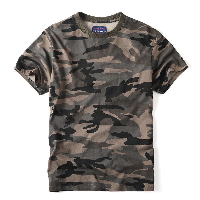 

Summer Korean Style Unique Camouflage Printed T-shirts Men Casual Slim Retro Camouflage Tee Shirts for Men Size S-3XL S