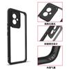 Luxury Lightweight Matte Shockproof Phone Case For Honor 100 6.7 Inches Soft TPU Frame Hard Plastic Transparent Back Cover