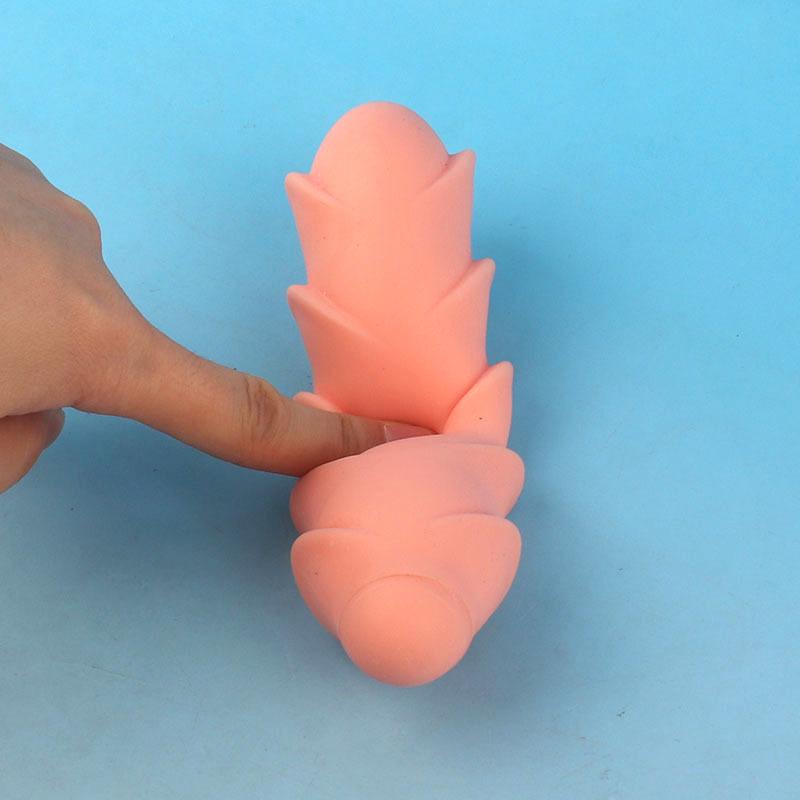 2 Stück weiche würstchenförmige sensorische Quetsch-Fidget-Spielzeuge, ungiftige Stressabbau-Gadgets für Büro, Erwachsene, Kinder, Angstlinderung