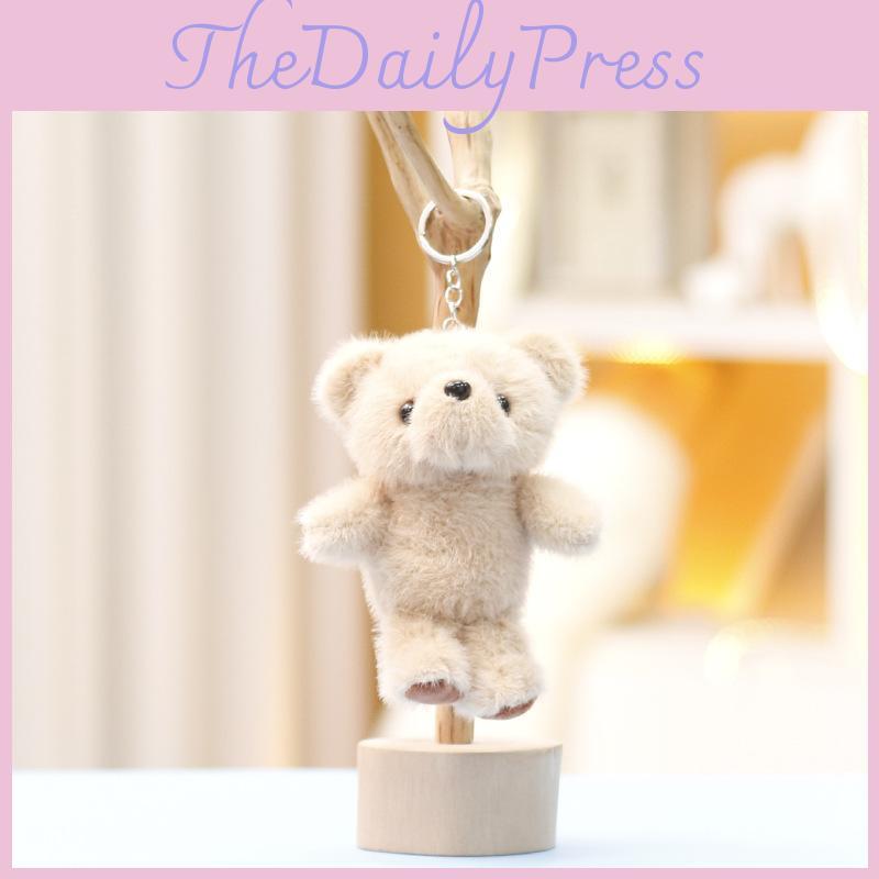 Bear Cuter Plush Doll With Super Soft Short Pile For Dolls And Pendant Bag