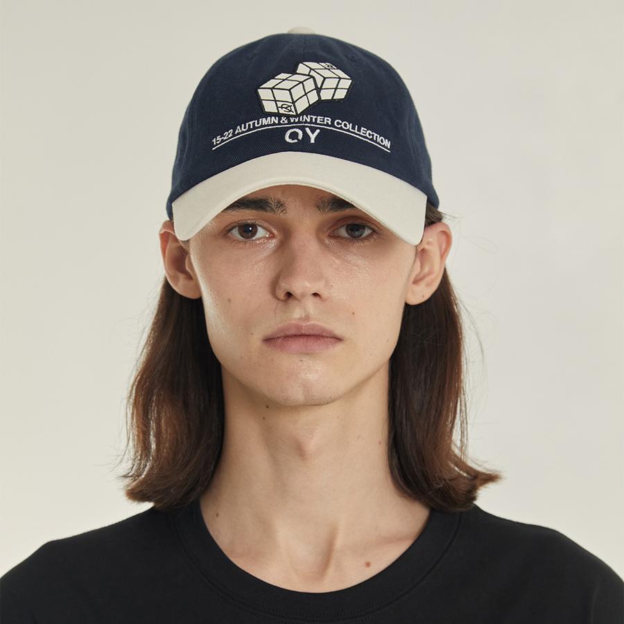 Opeunyadeu(Owai) Cube Logo Cap Navy/Ivory