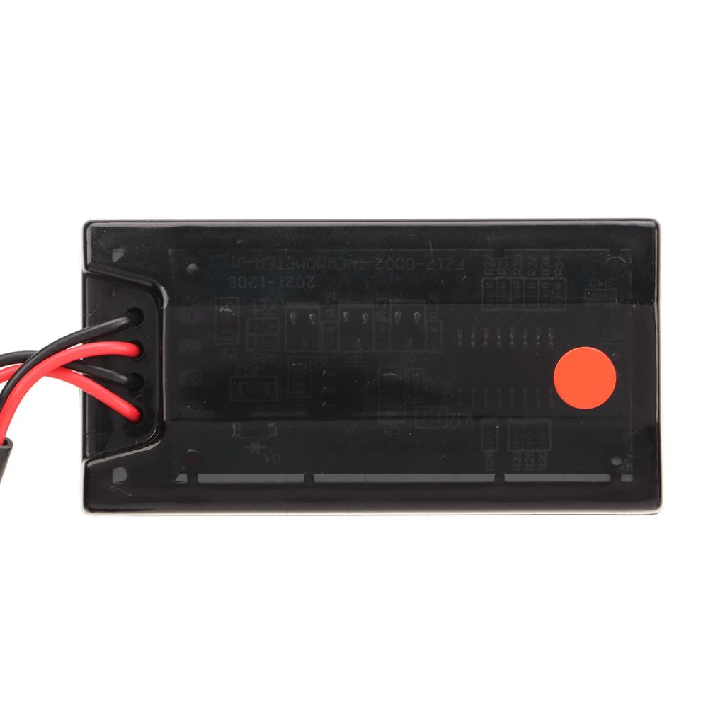 Termometro LCD per Moto Sottile Impermeabile Misuratore Temperatura Acqua con Adattatore Candela 10MM 12V