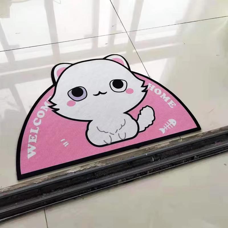 Cute Cat Rug - Soft And Slip-Resistant Bathroom Carpet - Entrance Mat For Indoor And Outdoor Use - Home Decor