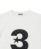 BAUF 3 Logo Dot Slim Fit T-Shirt [White]