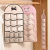 Wall Mounted Underwear Storage Hanging Bag Foldable Mesh Storage Bag  Wardrobe