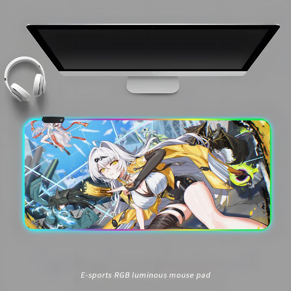 

Yixuan Mouse Pad RGB Gaming Mouse Pad Desk Mat HD Gamer Large LED Light XXL MousePads RGB600x300x3mm