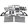 2008-2021 for Land Cruiser Luxury Black Knight Interior Trim Kit Air Vent Door Handle Covers LC200 Black Warrior Accessories