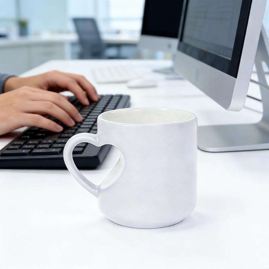 Heart-shaped Color-changing Ceramic Mug