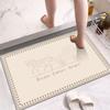 Bathroom Floor Mat, Door Mat Into the Door, Foot Mat Toilet Toilet, Water-absorbing Non-slip Mat, Household Bathroom Carpet