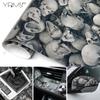 Supplies Car Bodies Car Sticker Vinyl Off-road Vehicle Skateboard Automotive Vinyl for Motorcycle Halloween Bicycle Black Wrap