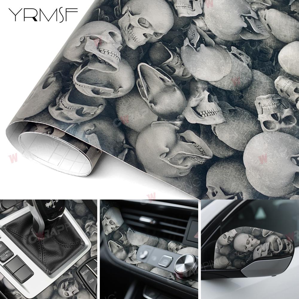 Supplies Car Bodies Car Sticker Vinyl Off-road Vehicle Skateboard Automotive Vinyl for Motorcycle Halloween Bicycle Black Wrap