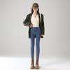 Women's High Waist Stretchy Fluffy Denim Skinny Pants - Winter/Autumn