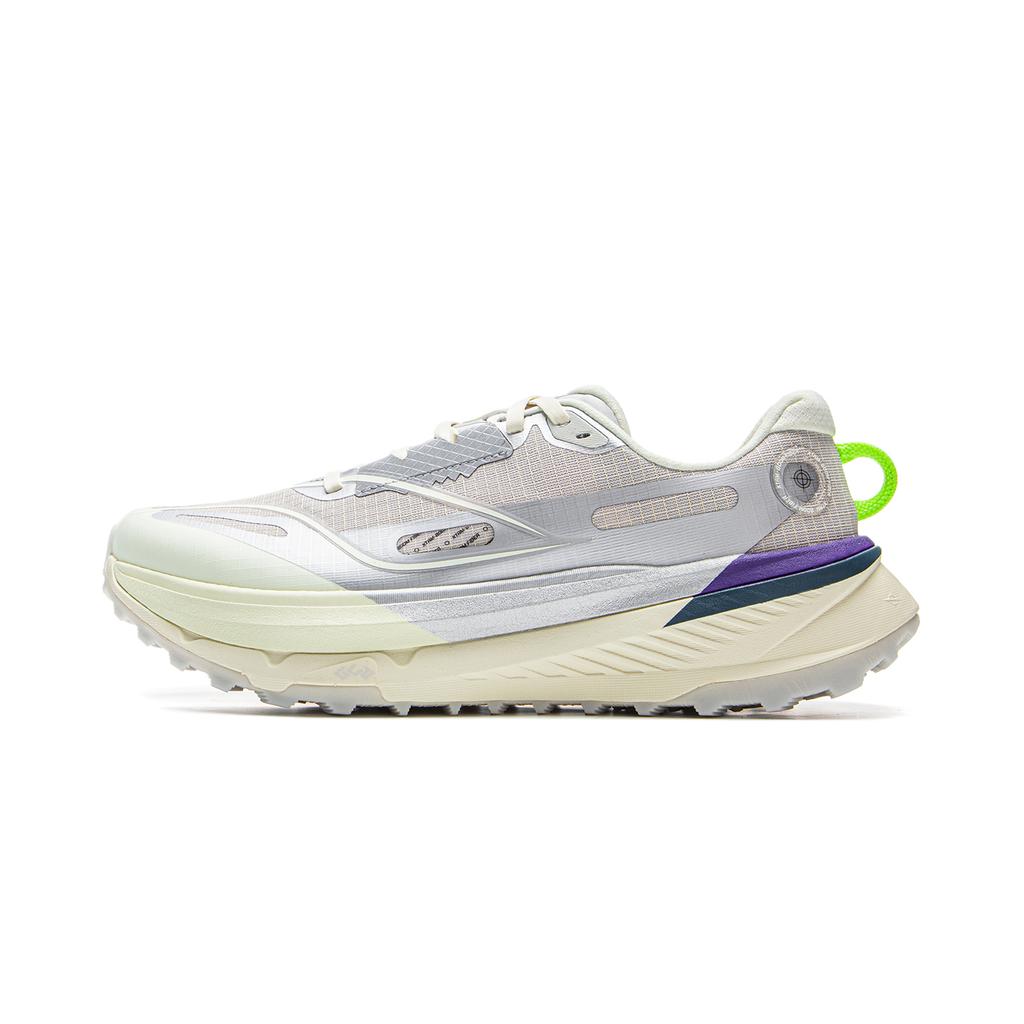 Li Ning Lu 2 Comfortable Trendy Non-Slip Durable Low-Top Trail Running Shoes Men sneaker Silver Gray ARNV009-4