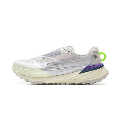 Li Ning De Lu Dämpfung Rutschfest Abriebfest Rückprall Niedriger Schaft Trailrunning-Schuhe Herren Silber Grau ARNV009-4